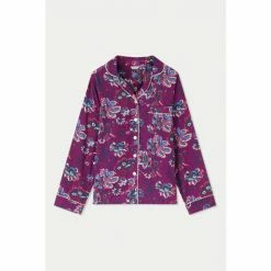 Jigsaw Purple Rococo Floral Modal Pyjama Set -Jigsaw store unnamed file 1556
