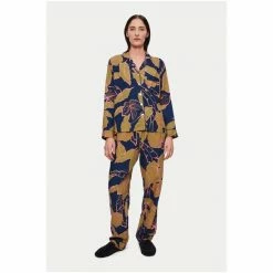 Jigsaw Blue Palm Leaf Modal Pyjamas -Jigsaw store unnamed file 1565