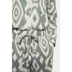 Jigsaw Green Ikat Cotton Modal Pyjamas -Jigsaw store unnamed file 1582