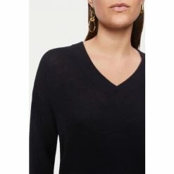 Jigsaw Cashmere Black V-Neck Jumper -Jigsaw store unnamed file 165