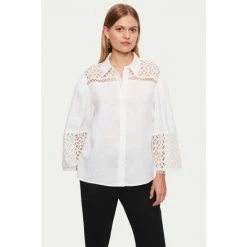 Jigsaw White Lillia Broderie Shirt