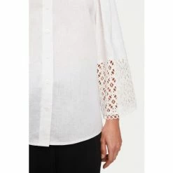 Jigsaw White Lillia Broderie Shirt -Jigsaw store unnamed file 1681