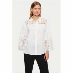 Jigsaw White Lillia Broderie Shirt -Jigsaw store unnamed file 1682