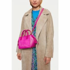 Jigsaw Pink Alix Calf Hair Mix Mini Bag