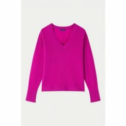 Jigsaw Pink Cashmere V-Neck Jumper -Jigsaw store unnamed file 171