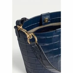 Jigsaw Blue Kenton Croc Leather Bag -Jigsaw store unnamed file 1710