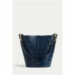 Jigsaw Blue Kenton Croc Leather Bag -Jigsaw store unnamed file 1713