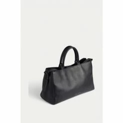 Jigsaw Adela Pebble Leather Black Tote Bag -Jigsaw store unnamed file 1716