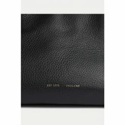 Jigsaw Adela Pebble Leather Black Tote Bag -Jigsaw store unnamed file 1719