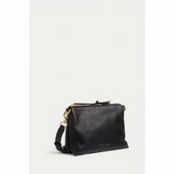 Jigsaw Black Ava Pebble Leather Cross-Body Black Bag 2 Jigsaw Black Ava Pebble Leather Cross-Body Black Bag -Jigsaw store unnamed file 1731