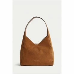 Jigsaw Women Suede Leather Slouch Bag -Jigsaw store unnamed file 1768