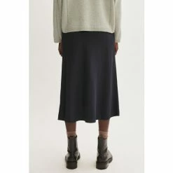 Jigsaw Navy Bias Midi Slip Skirt -Jigsaw store unnamed file 1770