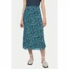 Jigsaw Blue Vintage Poppy Midi Skirt