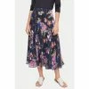 Jigsaw Blue Wild Rose Midi Skirt