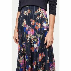Jigsaw Blue Wild Rose Midi Skirt -Jigsaw store unnamed file 1822