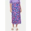 Jigsaw Blue Celestial Bouquet Midi Skirt
