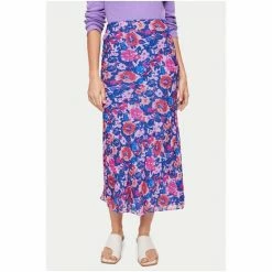 Jigsaw Blue Celestial Bouquet Midi Skirt -Jigsaw store unnamed file 1833