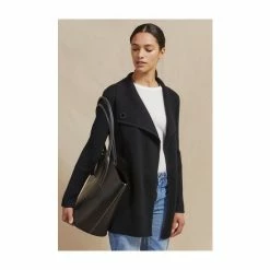 Jigsaw Black Milano Ring Cardigan -Jigsaw store unnamed file 1844