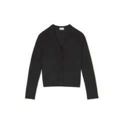 Jigsaw Merino V-Neck Cardigan Black -Jigsaw store unnamed file 1850