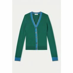 Jigsaw Green Merino V-Neck Cardigan -Jigsaw store unnamed file 1869