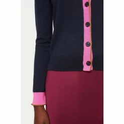 Jigsaw Blue Merino V-Neck Cardigan 3 Jigsaw Blue Merino V-Neck Cardigan -Jigsaw store unnamed file 1874