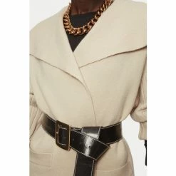 Jigsaw Natural Milano Drape Collar Cardigan -Jigsaw store unnamed file 1879