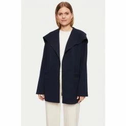 Jigsaw Blue Milano Drape Collar Cardigan