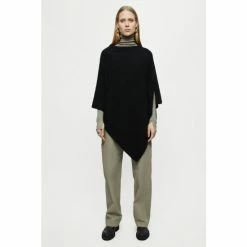 Jigsaw Black Cashmere Poncho