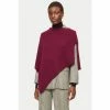 Jigsaw Red Wool Cashmere Blend Poncho