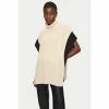 Jigsaw Cream Merino Rib Tabard Poncho