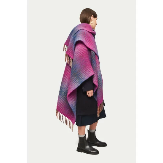 unnamed-file-1930.jpg Jigsaw Pink Wool Check Blanket Poncho -Jigsaw store unnamed file 1930
