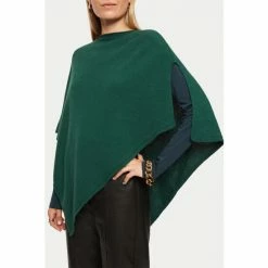 Jigsaw Green Wool Cashmere Blend Poncho -Jigsaw store unnamed file 1942