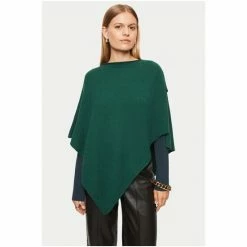 Jigsaw Green Wool Cashmere Blend Poncho -Jigsaw store unnamed file 1943