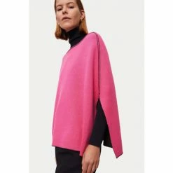 Jigsaw Grey Reversible Wool Cotton Poncho -Jigsaw store unnamed file 1946