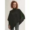 Jigsaw Grey Wool Cashmere Open Poncho