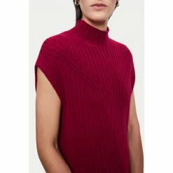 Jigsaw Red Soft Wool Rib Vest 4 Jigsaw Red Soft Wool Rib Vest -Jigsaw store unnamed file 2007