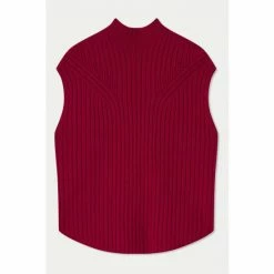 Jigsaw Red Soft Wool Rib Vest 5 Jigsaw Red Soft Wool Rib Vest -Jigsaw store unnamed file 2008