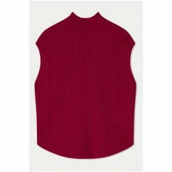Jigsaw Red Soft Wool Rib Vest 6 Jigsaw Red Soft Wool Rib Vest -Jigsaw store unnamed file 2009