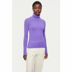 Jigsaw Purple Cloud Cashmere Roll Neck Jumper -Jigsaw store unnamed file 202