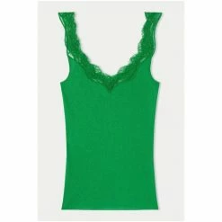Jigsaw Green Lace Trim Vest -Jigsaw store unnamed file 2021