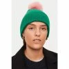 Jigsaw Green Lambswool Pom Hat