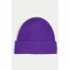 Jigsaw Purple Wool Cashmere Hat