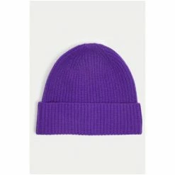 Jigsaw Purple Wool Cashmere Hat -Jigsaw store unnamed file 2032