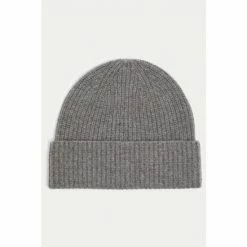 Jigsaw Wool Grey Cashmere Hat