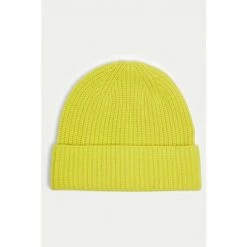 Jigsaw Yellow Wool Cashmere Hat