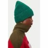 Jigsaw Green Wool Rib Beanie