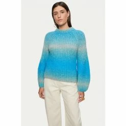 Jigsaw Blue Alpaca Blend Space Dye Jumper