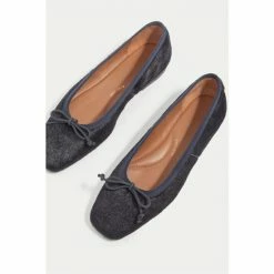 Jigsaw Blue Chiswick Calf Hair Ballerinas 3 Jigsaw Blue Chiswick Calf Hair Ballerinas -Jigsaw store unnamed file 2076