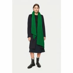 Jigsaw Green Miller Wool Cashmere Scarf -Jigsaw store unnamed file 2099