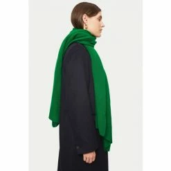 Jigsaw Green Miller Wool Cashmere Scarf -Jigsaw store unnamed file 2100